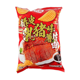 四洲 脆皮乳猪味薯片 100g【港式烧味风味 】