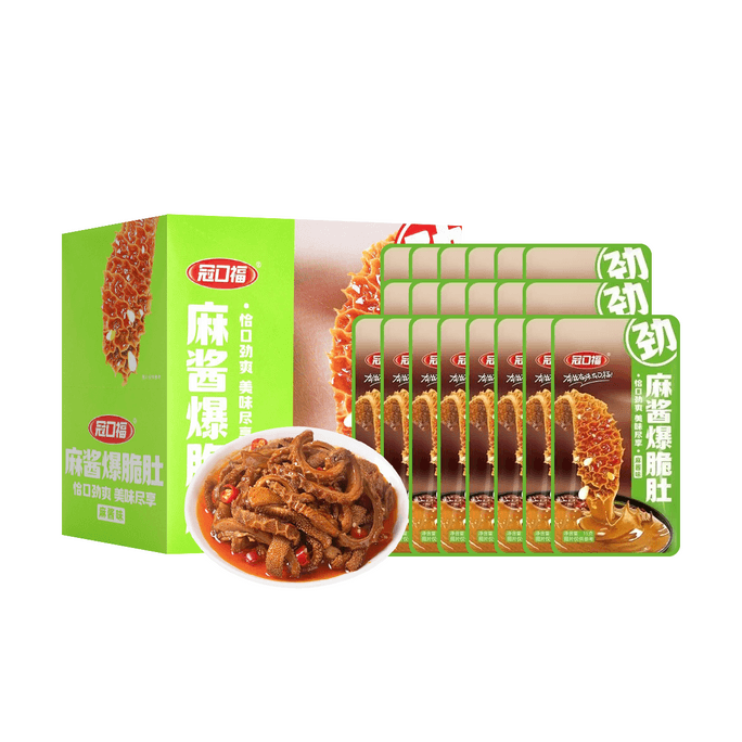 冠口福 麻酱爆脆肚 魔芋爽 麻酱味 20包入 300g【Q弹脆爽】【麻酱脑袋冲!】
