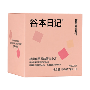 Protein Bar Peach Berry 0.42oz*10 packs 【High Protein】【High Dietary Fiber】