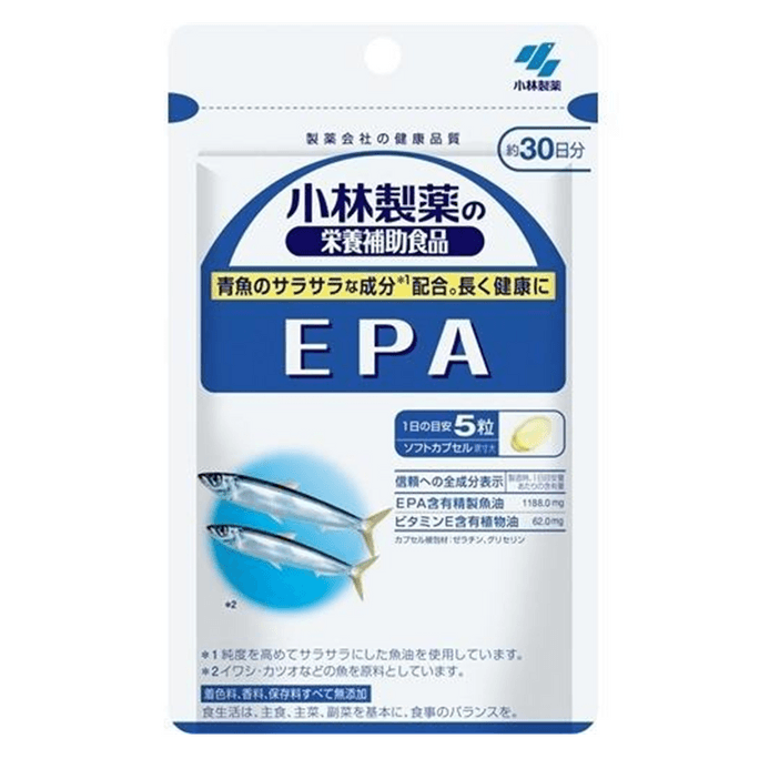 [일본 직송] 고바야시 제약 KOBAYASHI EPA 어유 영양 보충제 150정