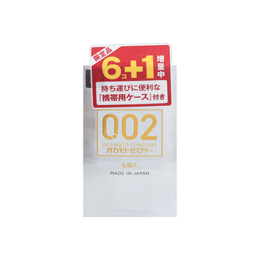 日本OKAMOTO冈本 002系列超薄避孕套 6个入 采用新型聚氨酯材质更加强韧