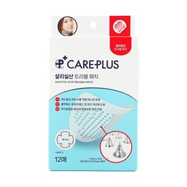 Careplus Acne Patch Red Salicylic Acid Micro Needle Anti-inflammatory Calming Patch 12pcs