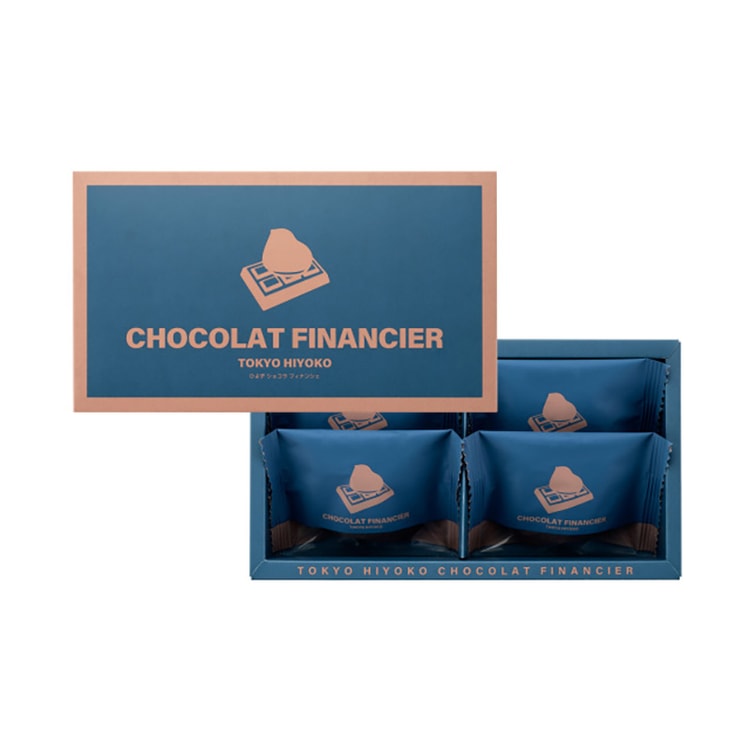 Hiyoko Chicken Layer Financier Chocolate Flavor 4pcs - Yami.com