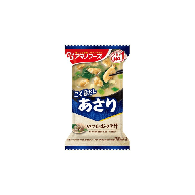 【日本直邮】 日本 朝日 Amano Foods 蜆味噌湯 1餐