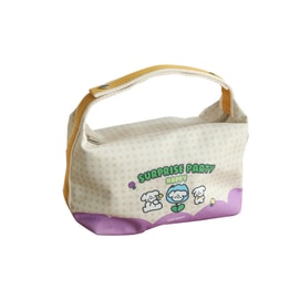 HSPM 全新保溫便當袋 賞花狗圓環手拎科技夾棉厚塗銀上班族便當袋學生帶飯保溫袋 F