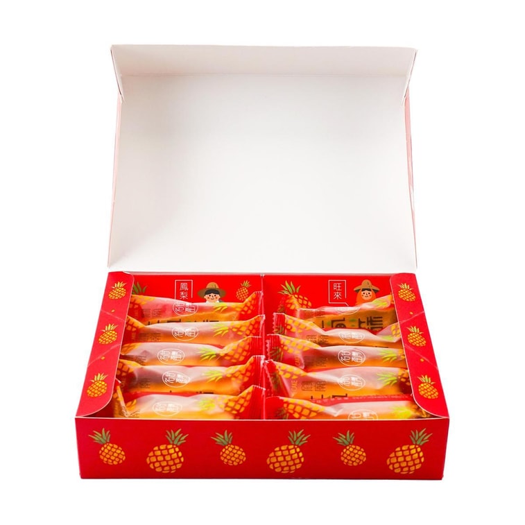 台湾惠香 关庙土凤梨酥礼盒 10枚入 350g【点心伴手礼】 12