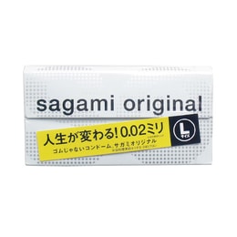 002 Original Condom, Large, 10pcs【Japanese Version】