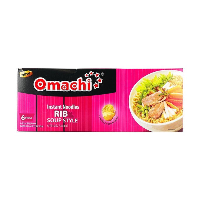 Vietnamese Instant Noodles , Artificial Rib Soup Flavor ,3.1 oz* 6 Bowls