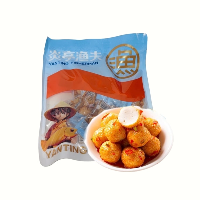 炎亭渔夫 香港風 Q弾 フィッシュボール バーベキュー味 フィッシュボール 1袋 約200g