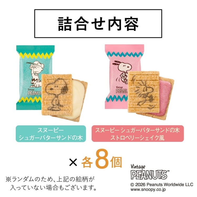 Snoopy × Assortment 16-Piece Box (with Strawberry Shake Flavor