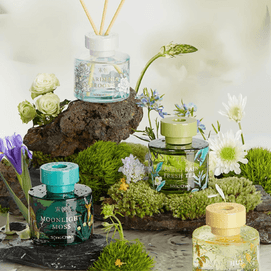 Song Dynasty Blooming Flowers Aroma Diffuser Moonlit Moss Floral Woody Scent, 4.1 fl oz