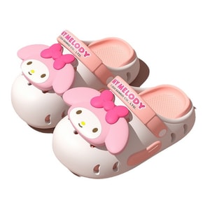 【中国直邮】 FOXTAIL 三丽鸥儿童洞洞拖鞋款 家用室内 软底防滑 亲子 宝宝 外穿 -美乐蒂My Melody30-31码1双*|预计到达时间3-4周