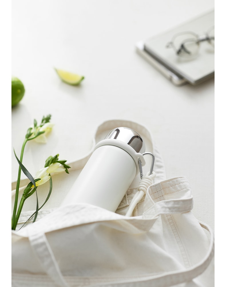 OLAYKS [As Seen with Hou Minghao] 550ml Stainless Steel Insulated Water Bottle with Drink-Through Lid, Compact Portable Travel Tumbler for Men & Women