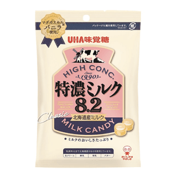 【日本直郵】UHA悠哈味覺糖 特濃牛奶糖8.2北海道產奶油使用 85g