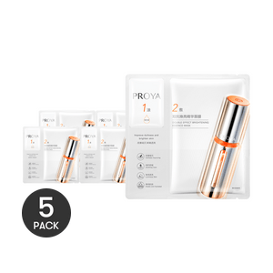 ハリを与える栄養シートマスク 保湿・アンチエイジング・ブライトニング フェイシャルマスク ペプチド配合 25枚入り【バリューパック】