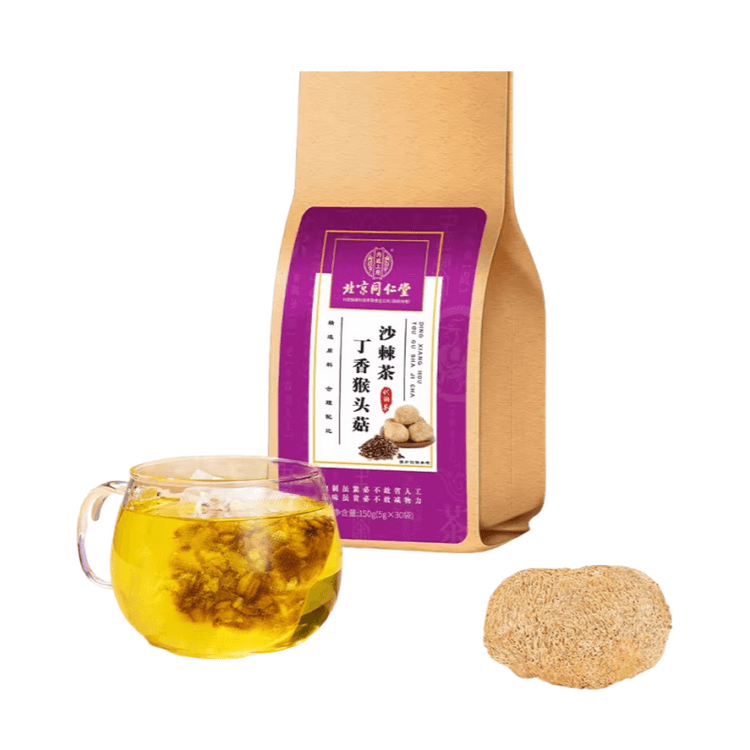 中國直郵】 北京同仁堂古方新制·猴頭菇沙棘丁香茶溫和養胃緩解脹氣胃舒