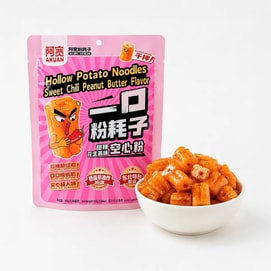 白家陈记 阿宽 一口粉耗子 甜辣味 143g【非油炸空心粉 甜辣花生酱拌粉】