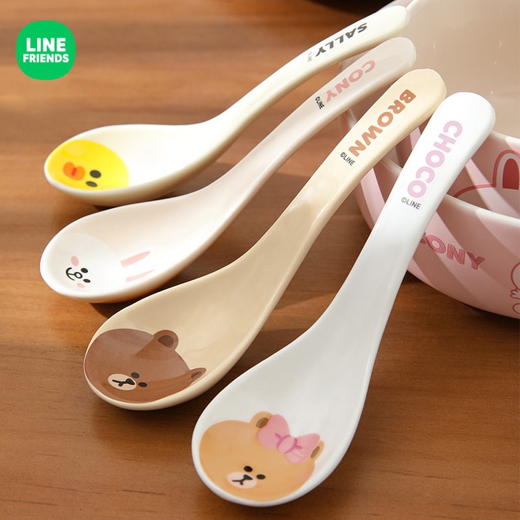 Creative personality cute ceramic spoon household spoon soup and rice spoon SALLY models 3