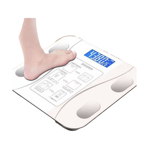 Crystal White Smart Digital Scale Body Weight Scale & Body Fat Scale Weight & Body Fat Management Connect to App for Health Reports