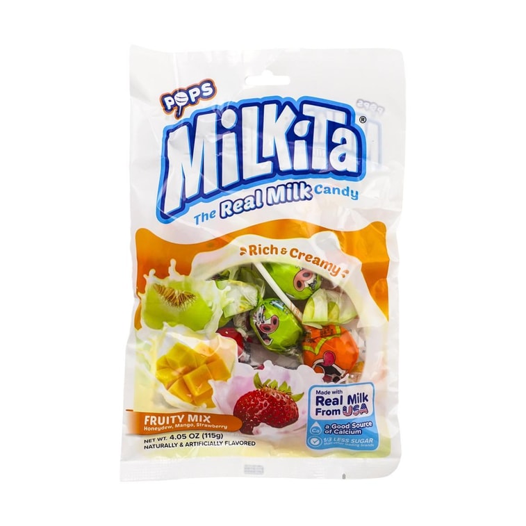 MILKITA 奶香棒棒糖 綜合水果口味 115g 6