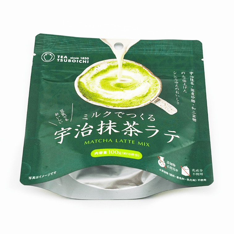 日本TSUBOICHI 宇治抹茶拿铁冲饮粉 100g 4