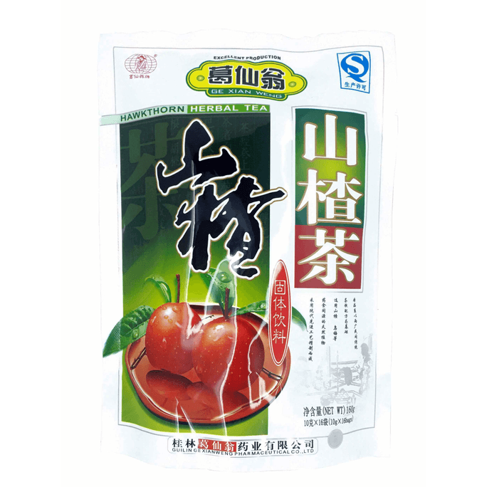 葛仙翁 山楂草本茶 160克