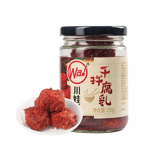 Dry Mixed Fermented Bean Curd Spicy Fragrant Glutinous Rich Bean Aroma Spicy Red Preserved Bean Curd Authentic Sichuan Specialty Traditional Fermented Side Dish 150g 1 Bottle