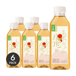 让茶 玫瑰苹果奇兰茶 无糖花果茶 500ml *6【6份超值装】【0糖0脂0卡】