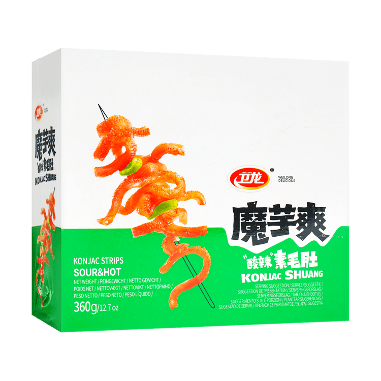 卫龙魔芋爽酸辣泡椒味20包入360g - 亚米