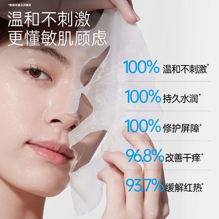 【中国直送】Yiwo Hou Minghao著名人推薦クリアリペアリングマスク、保湿、赤み軽減、肌バリアの修復、敏感肌、季節の変わり目、日焼け後のケアに最適（12枚入り） 6
