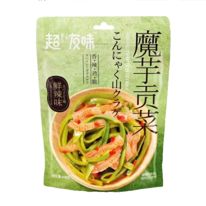 Spicy Konjac Tribute Vegetables Ready-to-Eat Cold Meals Appetizer Spicy Pickles Snacks and Late Night Snacks 100g