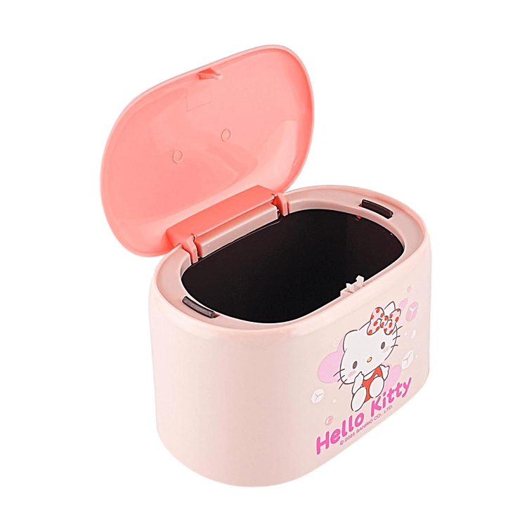 Sanrio Desktop Mini Trash Can, Pink, 7.5x5.1x4.7 in, Cute Tabletop Waste Bin 14
