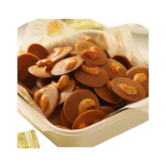 【中国直邮】 恰咩 坚果薄脆饼可可脆片零食办公室休闲小吃腰果咖啡脆70g*1袋22片