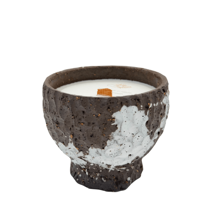 【Inky Midnight】Feng Shui Series Handcrafted Ceramic  Long-lasting Household Scented Candle 8oz - Water Element