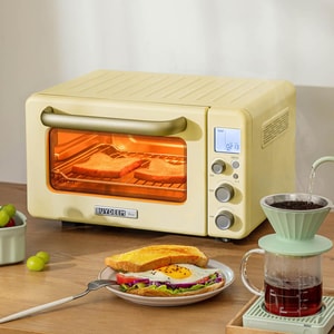 BUYDEEM北鼎 迷你台面电烤炉 空气炸烤鸡 发酵烘焙台式烤箱 小鹅黄 T10MY 12升