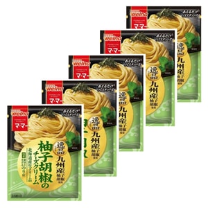 【Recommended by Shohei Ohtani】Ma-Ma Series Premium Instant Pasta Sauce – Yuzu Kosho & Cheese Cream 5Packs 10 Servings (No Pasta Included)
