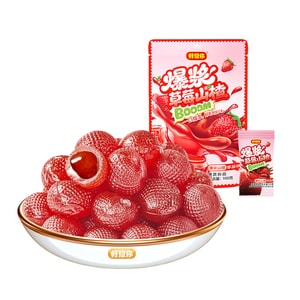 【中国直送】ハオシャンニ 弾けるサンザシ団子、ストロベリー味、100g、定番オフィススナック、前菜