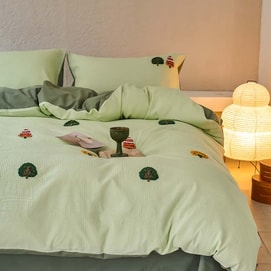 Waffle Dreamland Bedding Set Queen Size Forest Whispers