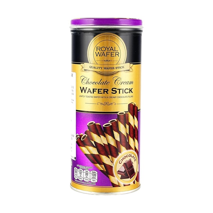Royal Wafer Stick With Chocolate Cream, 4.4 oz【Thailand Trendy】