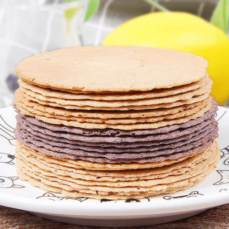 中国 正香源 五谷杂粮六口味五谷薄脆 无蔗糖 无香精色素  风吹饼  短保 健康膳食 330克 6包分装 元气薄饼零食饼干 9