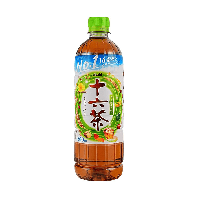 日本ASAHI朝日 十六茶 薏米大麥玄米黑豆茶 630ml【16種健康食材調配】【無咖啡因】