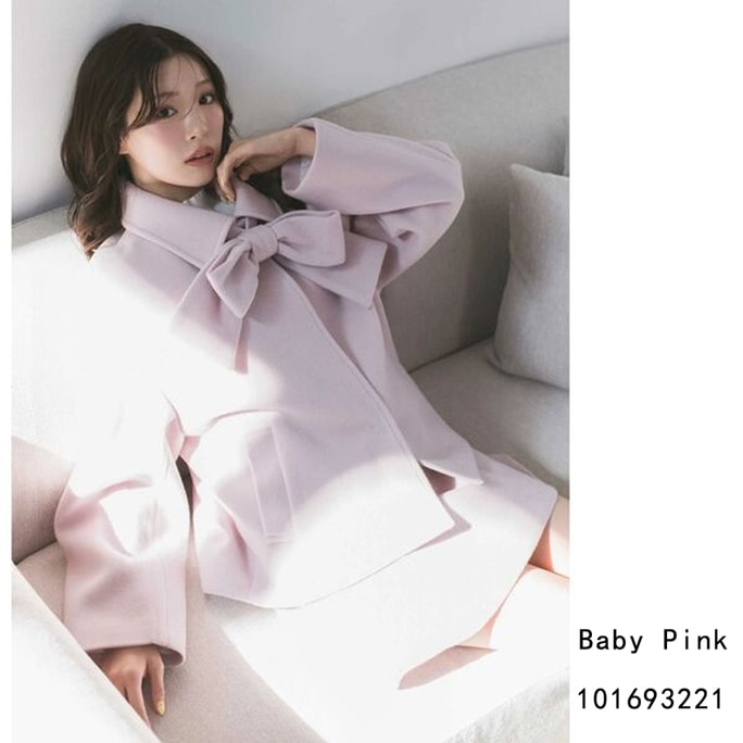 【日本直送】MERCURYDUO 大きなリボン付きショートジャケット ライトピンク フリーサイズ (1枚)