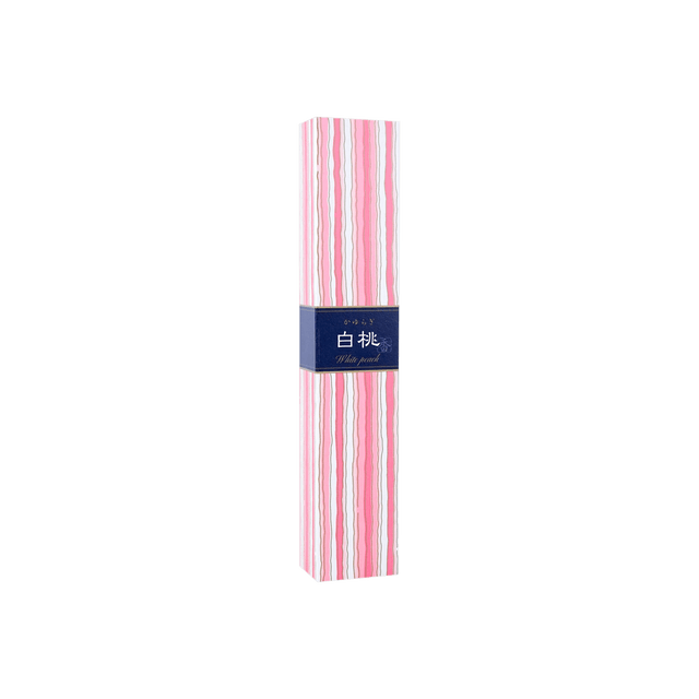 Nippon Kodo Kayuragi Stick Incense 40 Sticks With Incense Stand #White Peach 