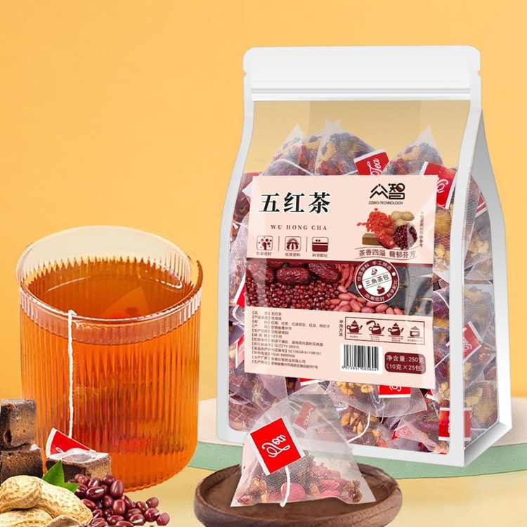zhongzhi Five Red Tea Brown Sugar Goji Red Dates Peanuts Red Beans