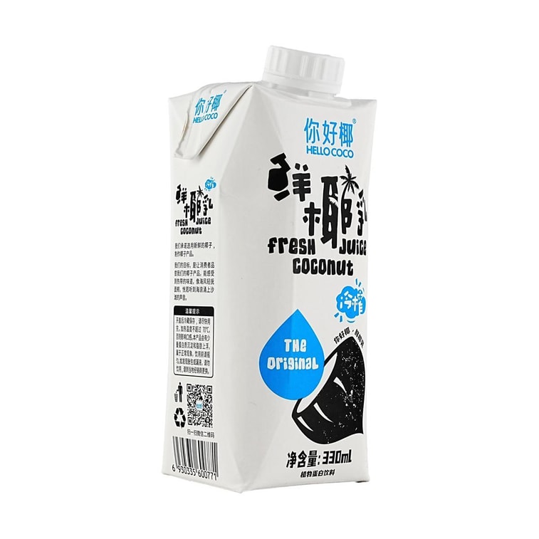 HELLOCOCO你好椰 鮮椰乳 植物蛋白飲料 330ml 5