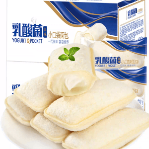 【中国直邮】比比赞乳酸菌小口袋面包夹心小零食5小袋健康早餐休闲食品小吃