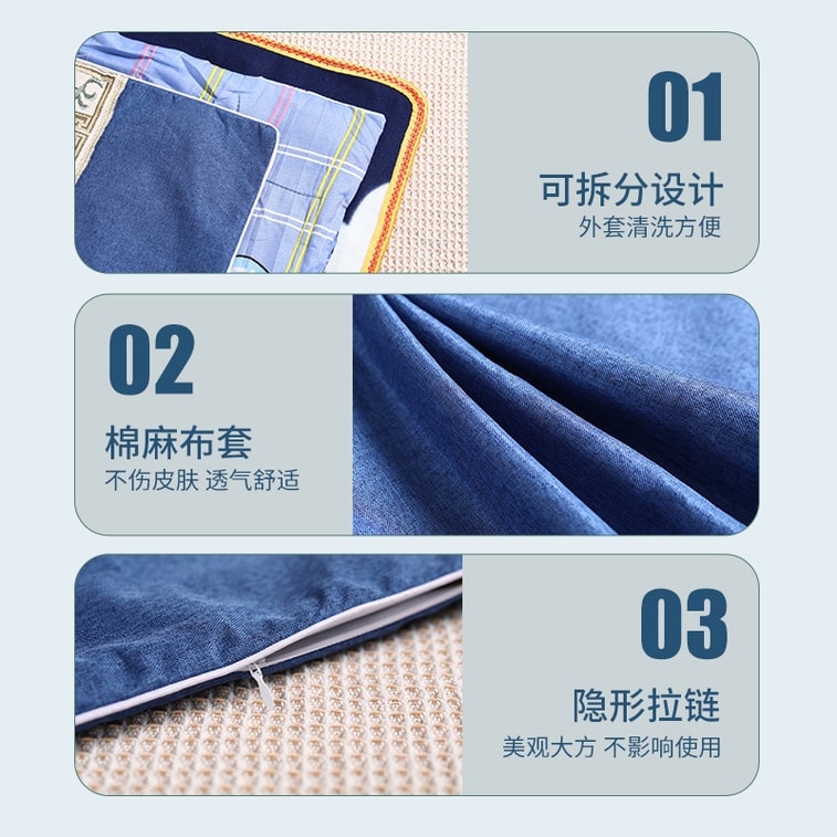 [중국 직배송] RAMBLE 전기 가열 온도 조절 쑥 좌식 쿠션, 사무용 의자 쿠션, 자수 장식 (녹색/개입), 뜸 및 온찜질용 따뜻한 쑥 매트, 1개 3