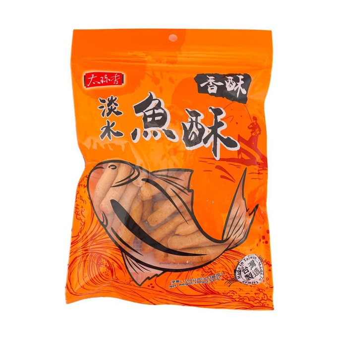 台湾太珍香 淡水鱼酥 原味 100g 