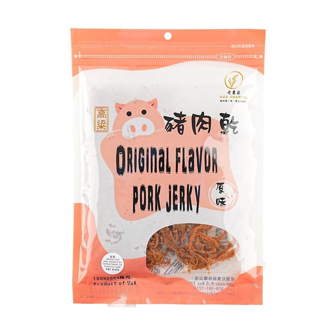 台湾老农庄 原味猪肉丝 80g