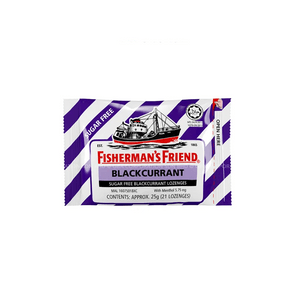 英国 FISHERMAN'S FRIEND渔夫之宝 渔夫之宝 黑加仑润喉糖止咳糖 21粒装